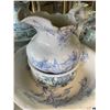 Image 2 : Antique Porcelain Ware: Wash Basin, Pitcher, Platter, & More