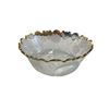 Image 1 : Vintage Gold Rim Floral Embossed Bowl