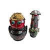 Image 1 : 2x Vintage Hand Made Folk Art Figurines