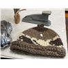 Image 3 : Vintage Variety: Wool Toque, Aluminum Car, Rooster Wood Caring, & Stapler