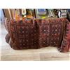 Image 2 : 2 Persian Carpet Floor Cushions with Solid Colour Backing