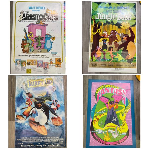 12 Disney Posters - Fantasia, Bambi, Aristocrats, Pinocchio and More