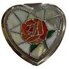 Image 2 : Vintage Stain Glass Lidded Lion Foot Container