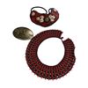 Image 2 : Vintage Variety: Belt Buckles, Seashell Necklace, Food Dog Figurines, Bone Carvings, & More