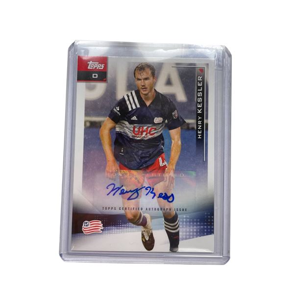 Henry Kessler Autographed Topps 51 Soccer Card