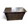 Image 1 : Vintage 3 Drawer Wood Chest with Brass Pulls
