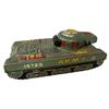 Image 2 : Vintage Japanese Tin Tanks and 1 Key Wound 3 Car Circus Train
