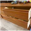 Image 2 : Mid-Century Modern 9 Drawer Teak Look Dresser