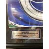 Image 2 : Autographed 2008 Trevor Linden Framed Photo & Stamps