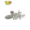 Image 2 : Assorted Vintage Pin Wheel Crystal: Decanter & Vases