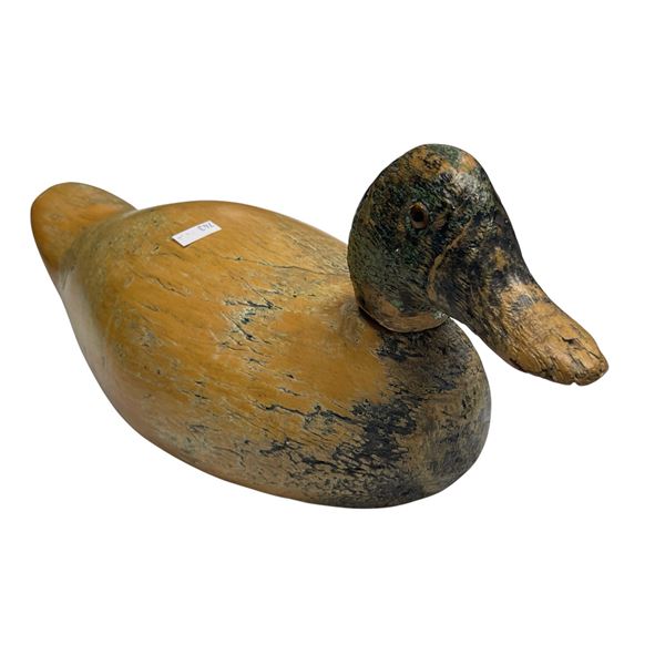 Antique Hand Made Working Wooden Duck Decoy