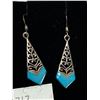 Image 2 : Vintage Silver .925 Stamped Earrings