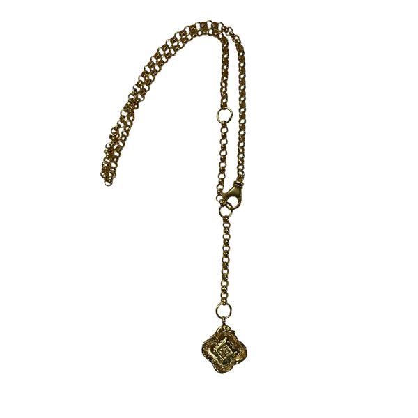 Pamela Card Infinite Compass Necklace Stamped 925 Silver