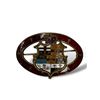 Image 1 : Victorian Era Canadian Enamelled Pin Back (Red)