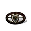 Image 1 : Victorian Era Canadian Enamelled Pin Back (Pinkish Red)