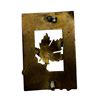 Image 2 : Victorian Era Canadian Enamelled Pin Back (White/Green)