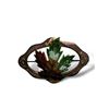 Image 1 : Victorian Era Canadian Enamelled Pin Back (Pinkish Red)