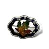 Image 1 : Victorian Era Canadian Enamelled Pin Back (White Blue)
