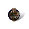 Image 1 : Victorian Era Canadian Enamelled Pin Back (Blue)