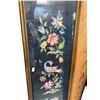 Image 2 : Vintage Framed Needlepoint Floral Bird Art