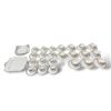 Image 1 : 51x Pieces Of Wedgwood “Sterling” Chinaware: Tea Cups, Espresso Cups, Saucers, & M