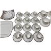 Image 3 : 51x Pieces Of Wedgwood “Sterling” Chinaware: Tea Cups, Espresso Cups, Saucers, & M