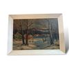 Image 1 : 1955 Robert Wood Winter Scene Print