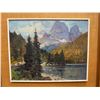 Image 2 : Vintage Artist Signed Original Oil On Board Nature Scene Painting