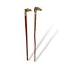 Image 1 : 2x Vintage Brass Animal Headed Canes