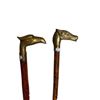 Image 2 : 2x Vintage Brass Animal Headed Canes