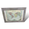 Image 1 : Vintage “The World In Hemispheres” Map Print