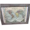 Image 2 : Vintage “The World In Hemispheres” Map Print