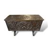 Image 1 : Vintage Hand Carved 6 Plank Chest