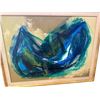 Image 2 : Vintage Artist Signed Original Oil On Canvas Abstract Painting