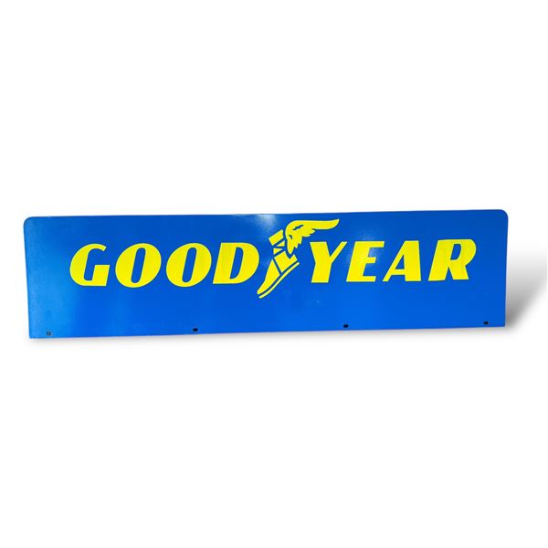 Vintage Reproduction Good Year Double Sided Metal Sign