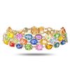 Image 1 : 44.57 ctw MultiColor Sapphire and 0.74 ctw Diamond 14K Yellow Gold Bracelet