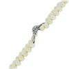 Image 1 : Vintage Platinum & Gold 5 Strand Cultured Pearl w/ Diamond Center Clasp Bracelet