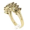 Image 9 : 14K Gold 2.24 ctw Dual Two Row Round Prong Set Diamond Stackable Wedding Band Ri