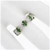 Image 5 : 14K Yellow Gold 2.30 ctw Round Diamond & Marquise Emerald Stack Eternity Band Ri