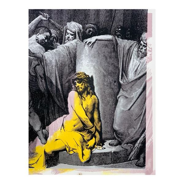 Jesus in Thorns State 1 by Steve Kaufman (1960-2010)