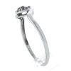 Image 6 : Solid 14K White Gold Polished Open Heart Band Ring w/ 0.25 ctw Pave Set Diamonds