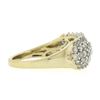 Image 5 : Estate 10K Two Tone Gold 1.0 ctw Round Prong Set Diamond 5 Row Wide Band Ring
