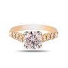 Image 1 : 1.61 ctw H COLOR I1 CLARITY CENTER Diamond 18K Yellow & White Gold Solitaire Rin