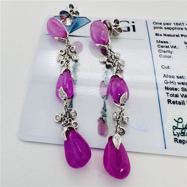 18KT Yellow Gold Diamond and Malachite Clover Pendant Necklace