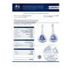 Image 4 : 4.94 ctw Tanzanite and 2.06 ctw Diamond Platinum Dangle Earrings