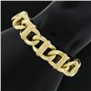 Image 3 : David Yurman 18K Gold 6.5" Wide Open Cable Link Chain Bracelet w/ Twisted Wire