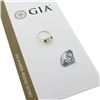 Image 2 : Antique 18k Gold & Platinum 2.02 ctw GIA European Diamond w/ Emerald 3 Stone Rin