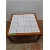 Image 1 : *Wooden Coffeetable with Tiletop, Cannot Ship