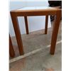 Image 3 : *(2) Wooden Sidetables with Tiletops , Cannot Ship