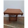 Image 1 : * Oak Accent Table - Bottom Level Has Loose Board - 29" x 22" x 19" - CANNOT SHIP, As Is